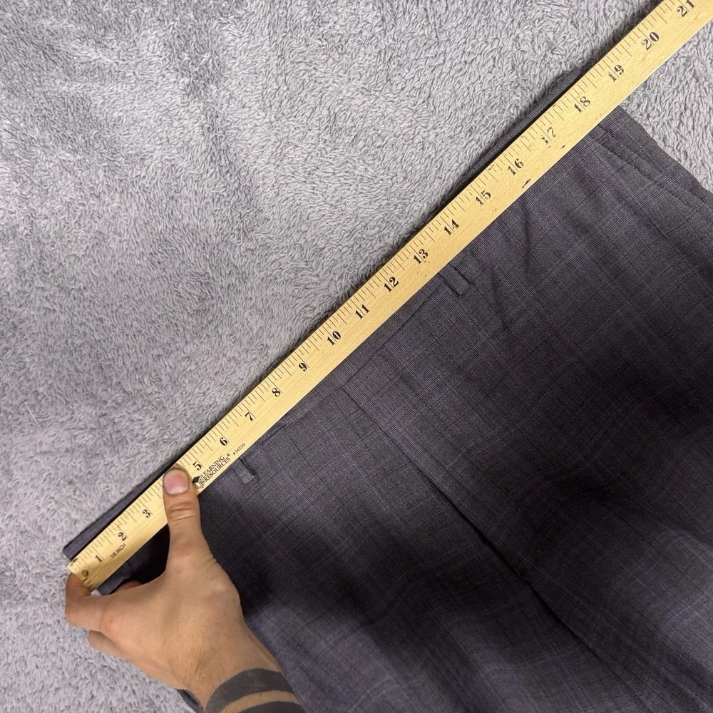 Jos A Bank Reserve Suit Mens 44R 38 Reda 1865 Wool Windowpane 2 Piece Set